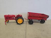 Massey Harris Colt Die Cast Tractor w/ Wagon