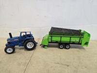 Ford 8630 Die Cast Tractor & Deutz Fe570 Wagon