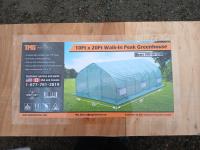 TMG Industrial TMG-GH1020P 10 Ft X 20 Ft Tunnel Greenhouse Grow Tent