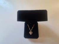 Carsation Designs 18K Gold Plated Marquise Heart Necklace