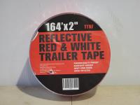 2 Inch X 164 Ft Reflective Red & White Trailer Tape