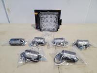 (6) Car Plate LED Lights and (1) LED Work Light