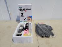 Pet Grooming Hair Clipper Kit and Hair Removal Glove