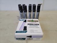 10 Piece Jumbo Sized Permanent Markers