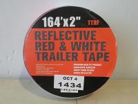 2 Inch X 164 Ft Reflective Red & White Trailer Tape