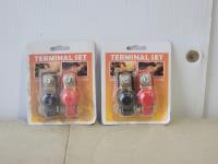 (2) 2 Piece Battery Terminal Sets