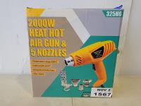 2000W Heat Hot Air Gun and 5 Nozzles