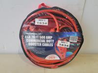 20 Ft 4 Ga 500 Amp Booster Cables