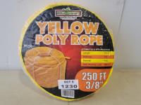 250 Ft X 3/8 Inch Yellow Poly Rope