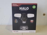 Halo Motion Activated Twin Head Floodlight