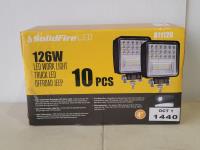 Solidfire LED 10 Piece 126W LED Work Lights