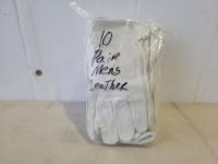 (10) Pairs of Leather Gloves - Size Xl