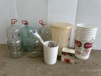 Qty of Wine Making Bottles and Equipment