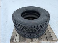 (2) Goodyear 11R22.5 Radial Regroovable Tires