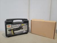 Quik Drive Pro 250 Subfloor Attachment and Dewalt 1/4 Inch Drywall Drill