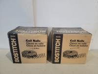 (2) Boxes of Bostitch 7D 2-1/4 Inch X 0.099 Inch Ring Shank Coil Nails