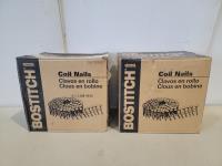 (2) Boxes of Bostitch 7D 2-1/4 Inch X 0.099 Inch Ring Shank Coil Nails