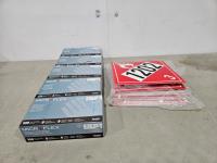 (5) Boxes of Nitrile Disposable Gloves and Qty of 1202 Adhesive Vinyl Placards