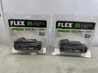 (2) Flex 24V 2.5 Ah Lithium-Ion Batteries