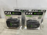 (4) Flex 24V 8.0 Ah Lithium-Ion Batteries