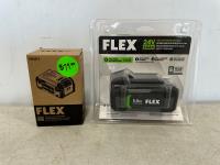 (2) Flex 24V 5.0 Ah Lithium-Ion Batteries