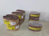 Qty of 3-1/2 Inch X 15-1/2 Inch Sanding Belts