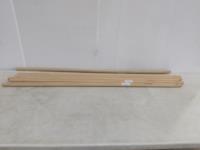 (6) 54 Inch X 1-1/4 Inch Wooden Handles