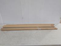 (6) 54 Inch X 1-1/4 Inch Wooden Handles