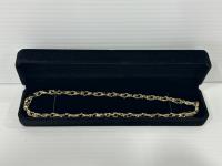 Smartlife 14K Gold Plated 7.0 mm Twisted Cuban Link Necklace