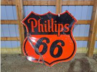 Large Phillips 66 Porselain Sign