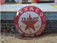 French Porcelain Texaco Sign