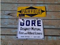 Fairfield Sign & Gore District Mutual Fire and Allied Lines Sign