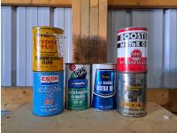 (6) Misc Unopened Vintage Oil Cans