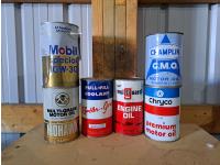 (6) Misc Unopened Vintage Oil Cans