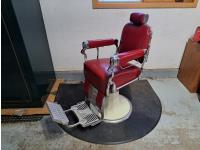 1950 Belmont Barber Chair with Hydraulic Lift