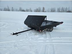 1996 Norberts Manufacturing 10 Ft S/A Flat Deck Utility Trailer