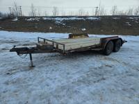 1987 14 Ft T/A Flat Deck Utility Trailer