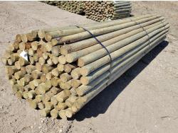 (100) 3-5 Inch X 16 Ft Treated Fence Rails