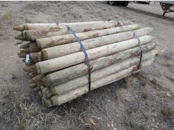 (50) 5-6 Inch X 7 Ft Treated Pointed Posts