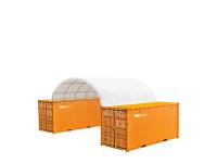 TMG Industrial ST2021CE 20 Ft X 20 Ft PE Fabric Container Shelter