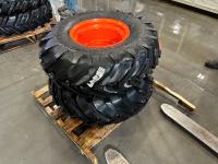 (2) Titan 320/85D16 Tractor Tires with 6 Bolt Rims