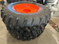 (2) Firestone 18.4-34 Rear Tractor Tires with 8 Bolt Rims