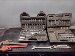 (2) Socket Sets & Pipe Wrenches