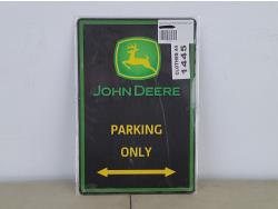 Tin Sign - John Deere Parking Only