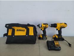 DeWalt 1/4 Inch Cordless Impact Driver and 1/2 Inch Cordless Drill Driver