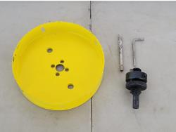 6 Inch Metal Hole Saw with Adaptor, Hex Screw Key and Drill Bit