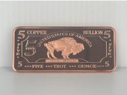 5 oz Copper Bullion Bar