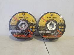 Pegatec 50 Piece 4.5 Inch 2-in-1 Cut-Off Discs