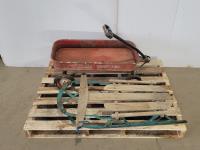 Antique Childrens Sleigh and Wagon