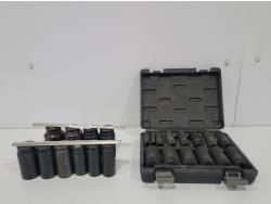 Gray Tools 3/4 Inch Drive Impact Deep Socket Set and Pro Point 1/2 Inch Drive Impact Socket Set